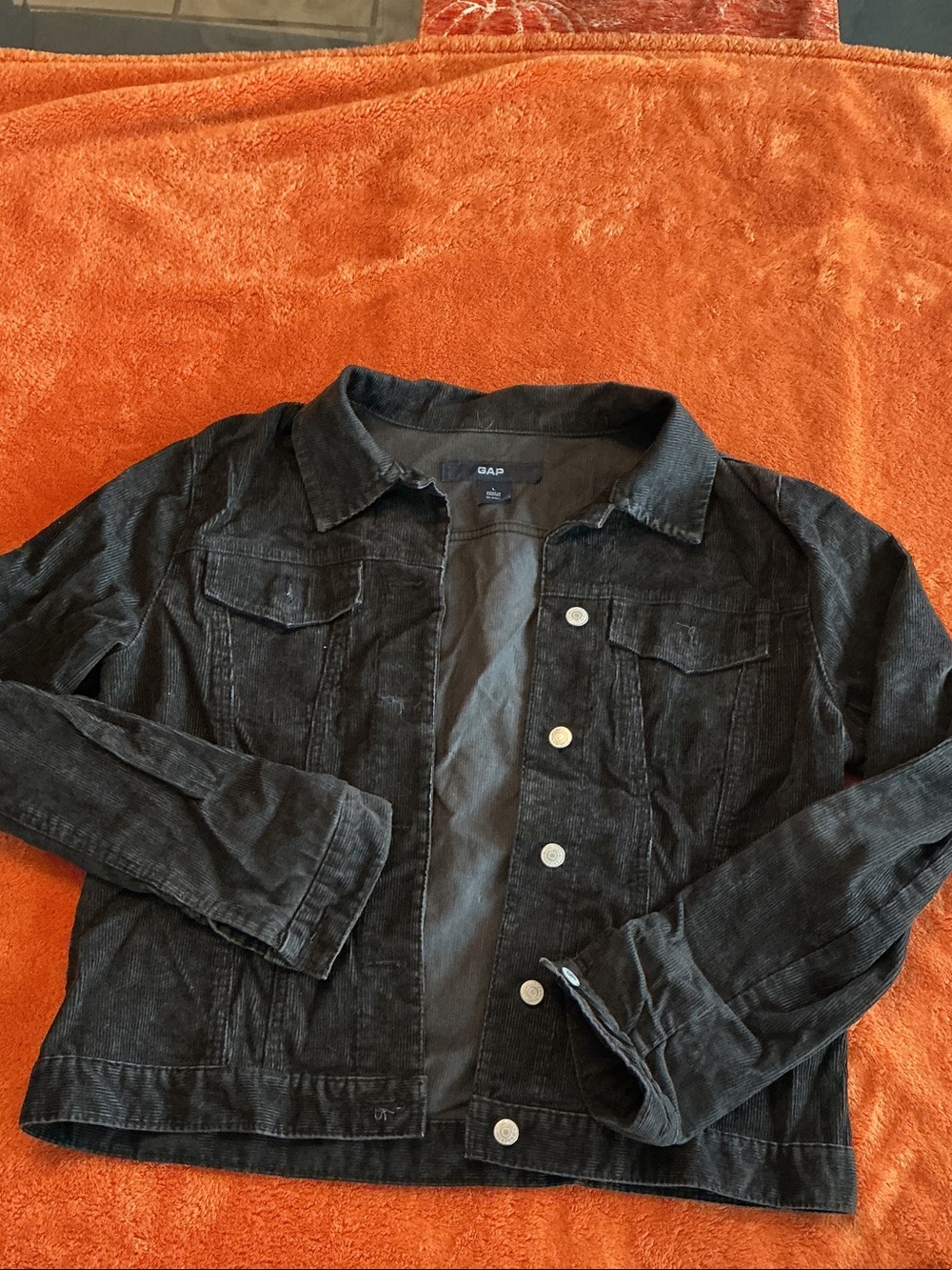 GAP Men’s Black Corduroy Shirt Jacket
